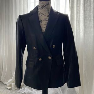 Massimo Dutti leather blazer
